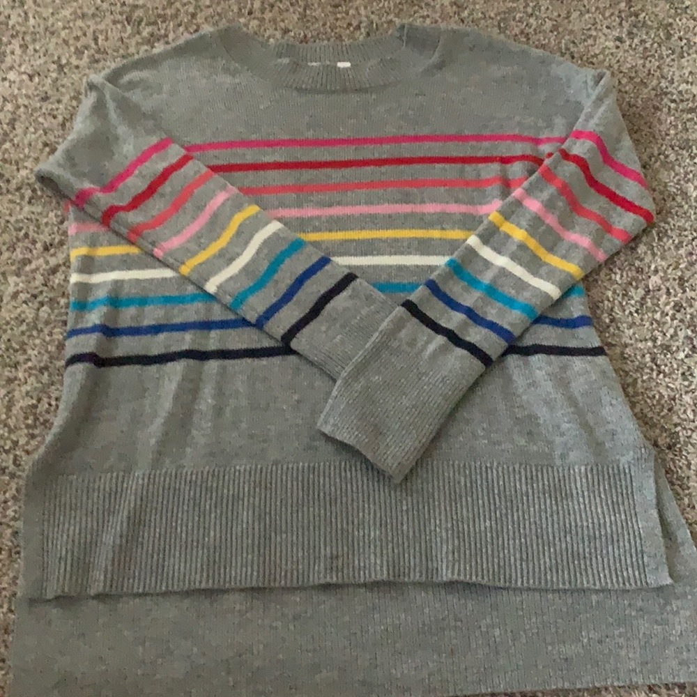 gap rainbow striped sweater